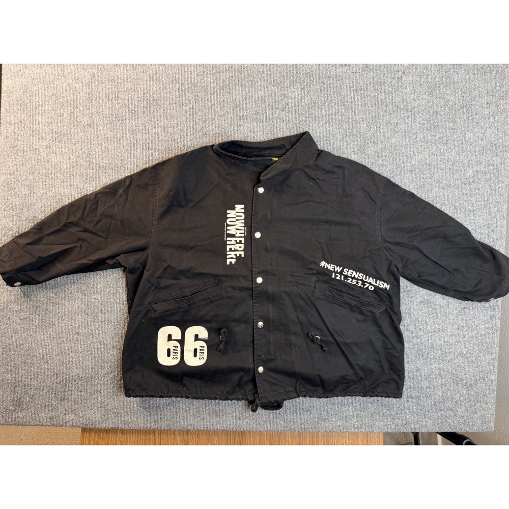 Furor Elements Cowboy Bebop Anime Jacket Mens L Black Canvas Streetwear Utility